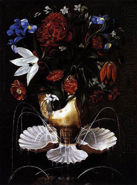 Still-Life with Shell Fountain and Flowers, Juan de Espinosa